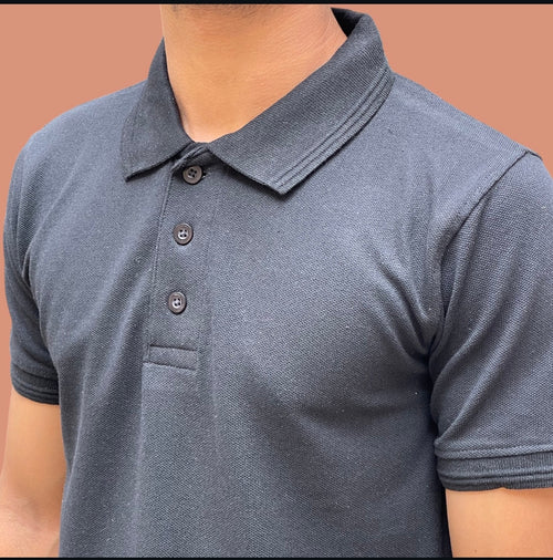 Toxicfit Navy Blue Polo T-Shirt