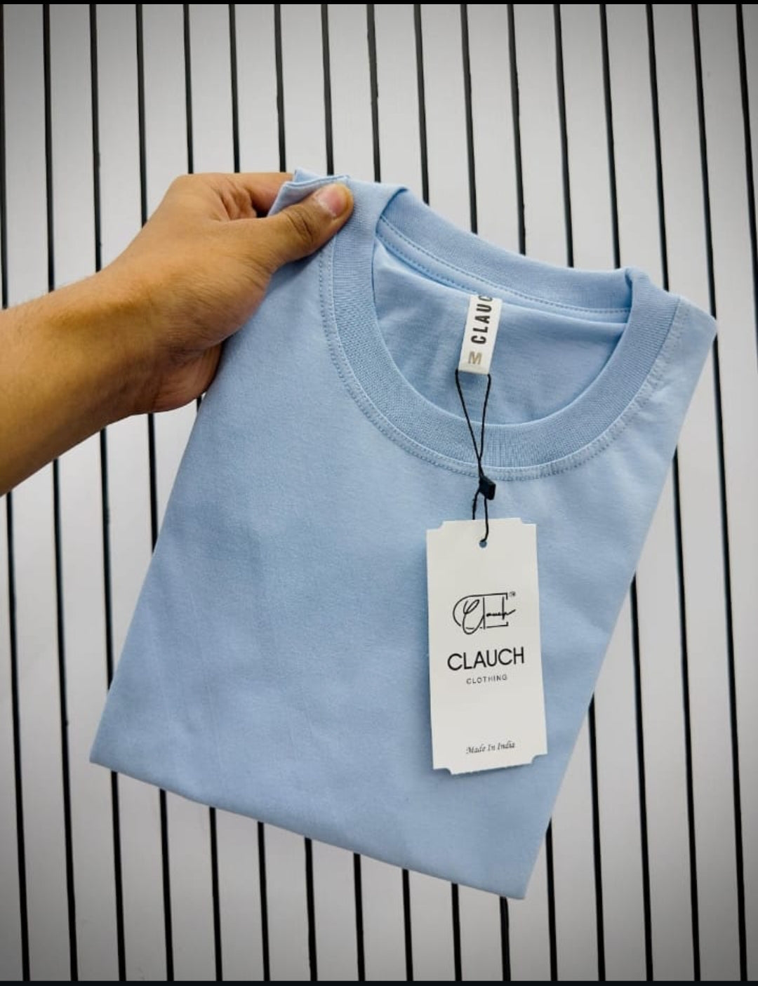 Toxicfit Light Blue Plain T-Shirt 170GSM Cotton