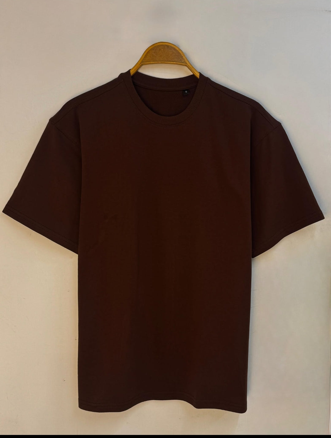TOXICFIT Dark Brown Plain T-Shirt 260GSM Cotton